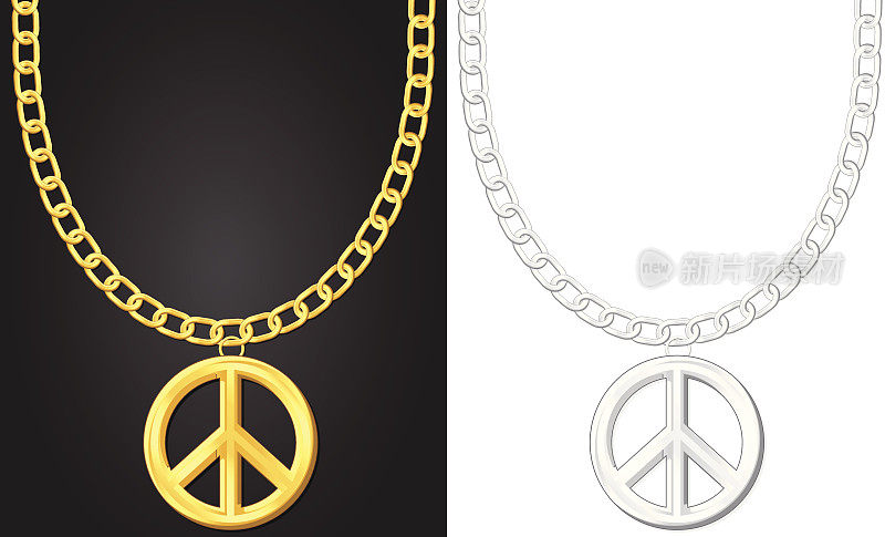 和平符号项链
