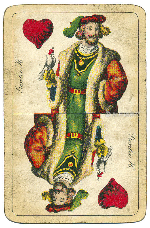 《红心骑士》中的纸牌，1890年的匈牙利威廉・泰尔