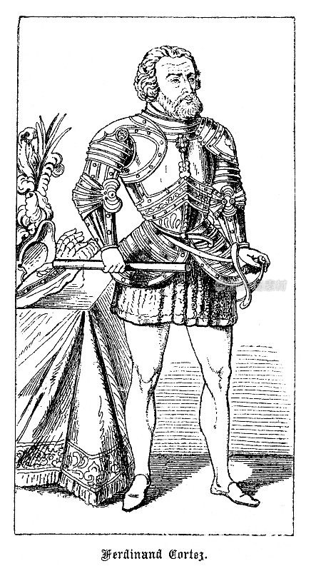 费尔南多・科尔特斯西班牙征服者肖像