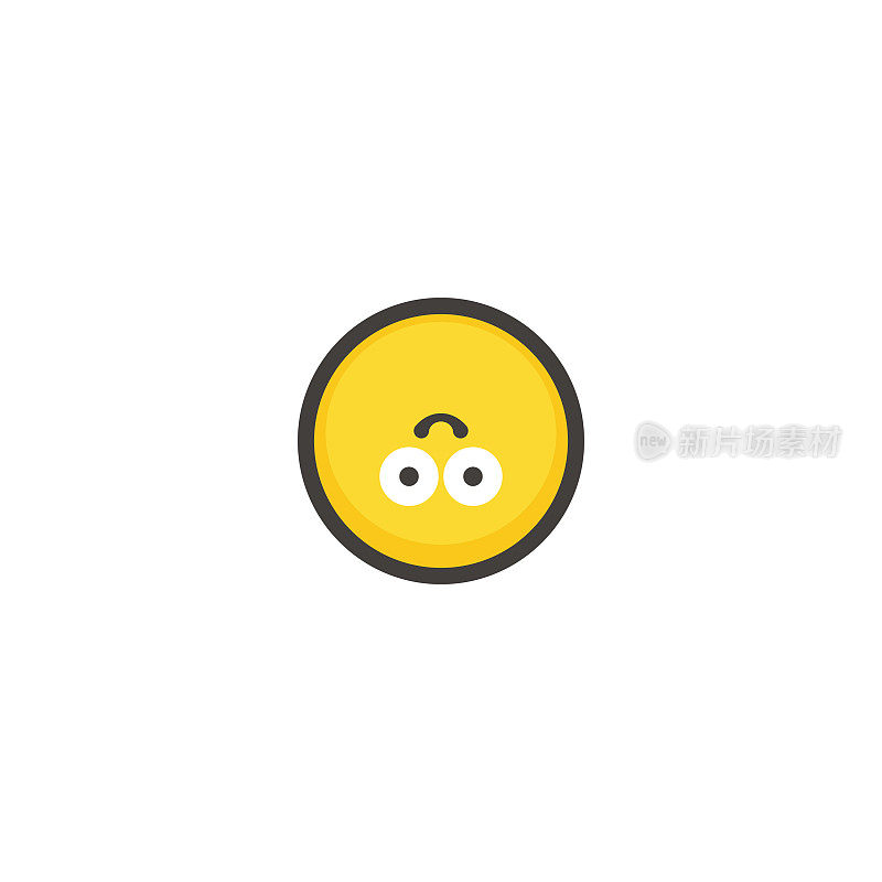 Emoticon平面设计轮廓线