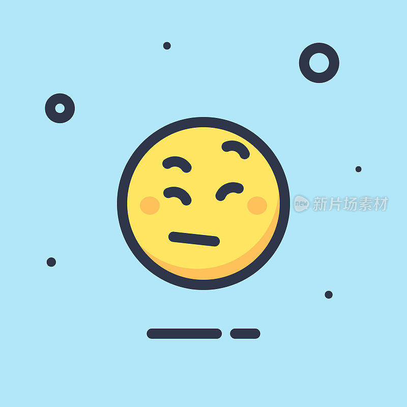 Emoticon平面设计颜色背景