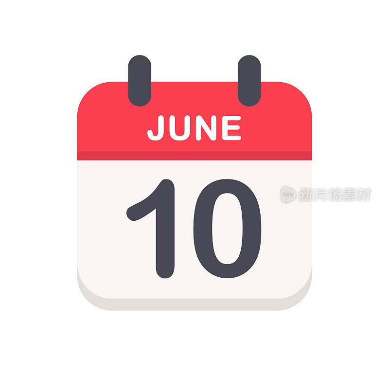 6月10日-日历图标