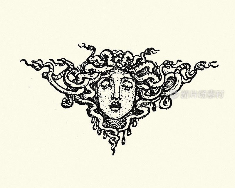 古希腊神话，蛇发女怪，美杜莎的头