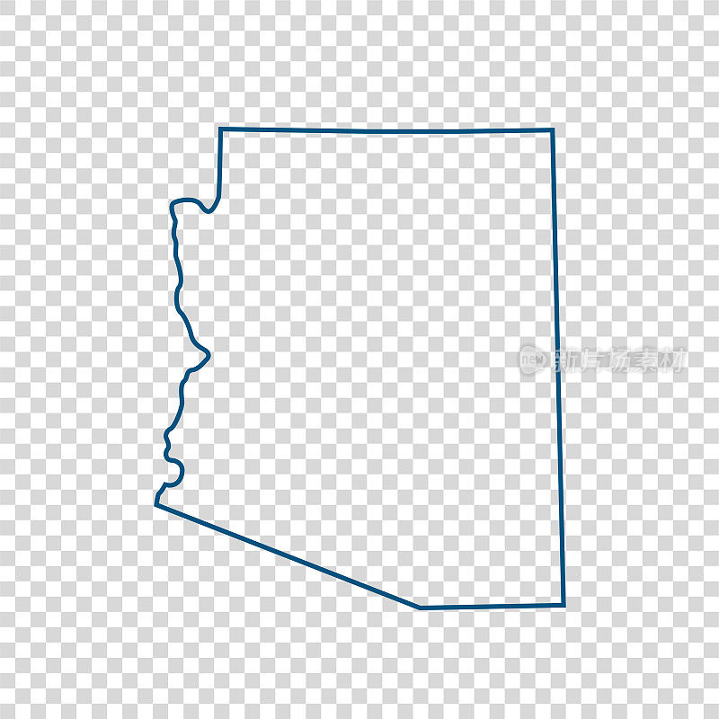 亚利桑那州的地图