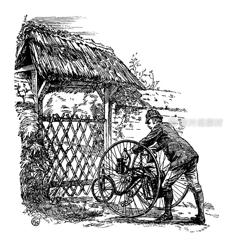 1889年的运动和消遣:轮椅自行车