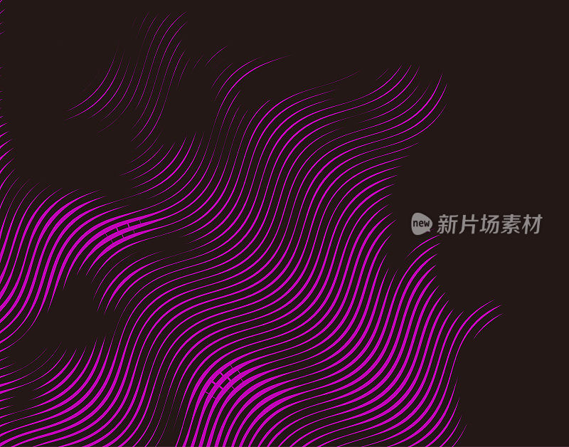 摘要液体曲线波条纹横幅图案背景