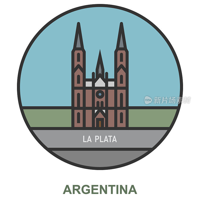 拉普拉塔。阿根廷的城镇