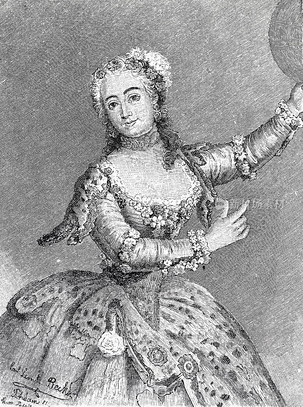 芭芭拉・坎帕尼尼，被称为Barberina或Barbarina，舞者，自由女性，伯爵夫人和女修道院院长，是18世纪最重要的古典芭蕾舞演员之一
