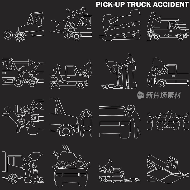 小货车事故及保险线绘制