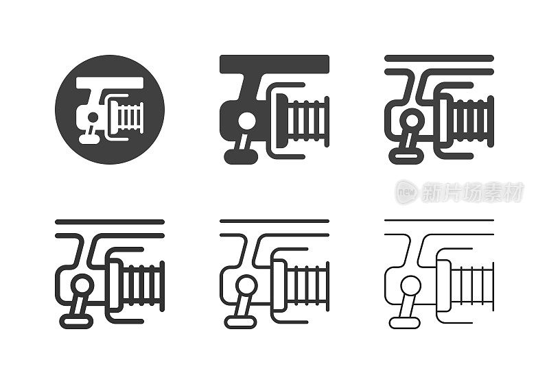 钓鱼卷轴图标-多系列