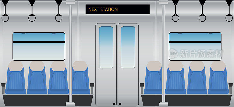 地铁客运列车内部平面设计