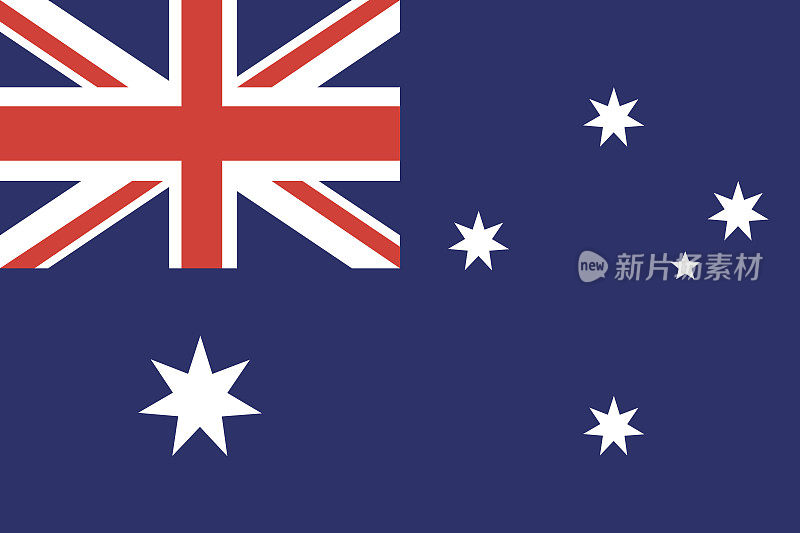 澳洲平旗矢量