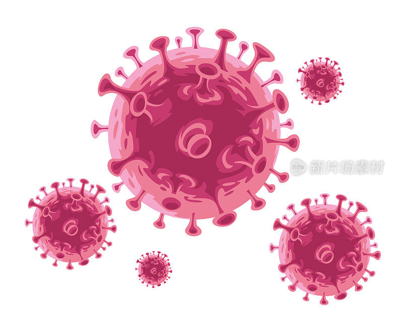 冠状病毒、covid-19符号图形组