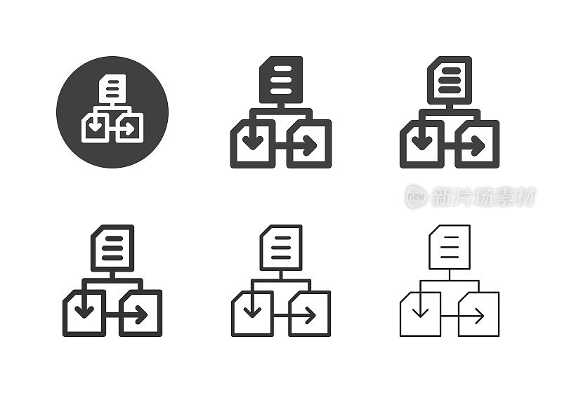 数据网络图标-多系列