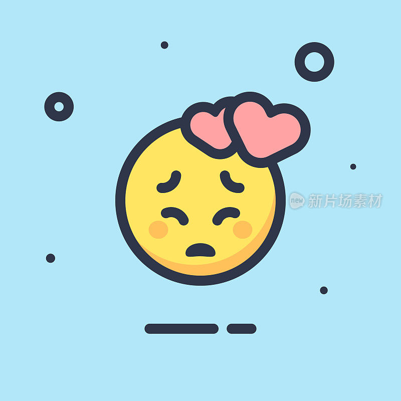 Emoticon平面设计颜色背景