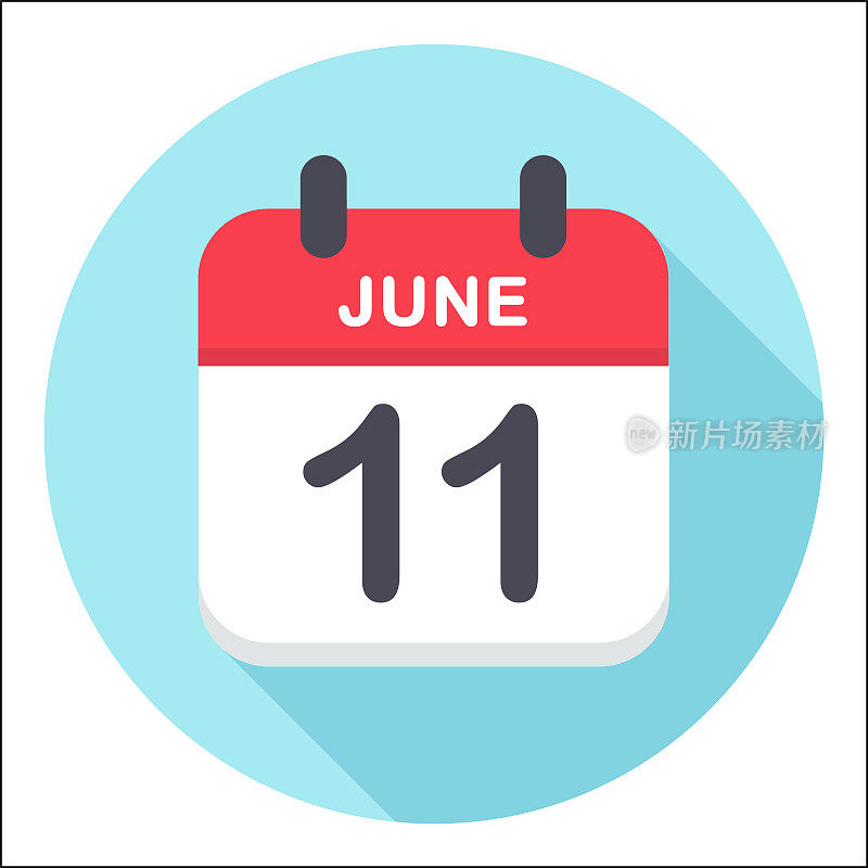 6月11日-日历图标-轮