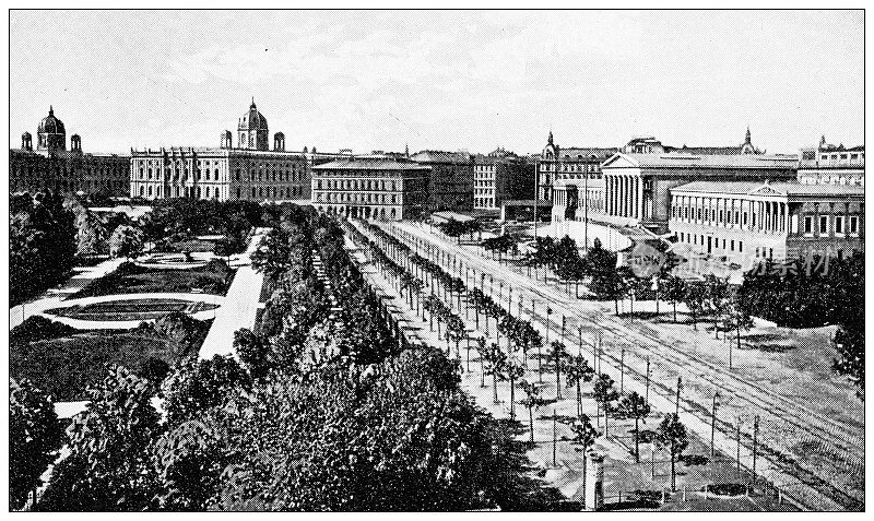 维也纳古色古香的旅行照片:走近议会