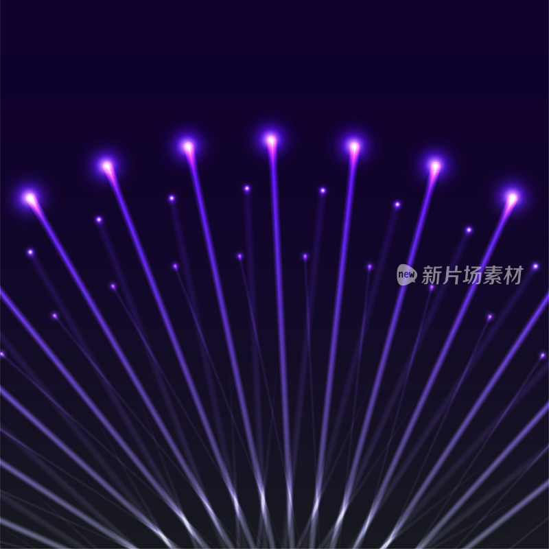 摘要紫色曲线激光光纤技术的图案背景