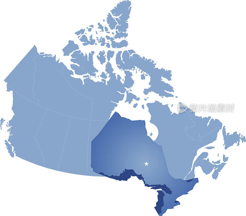 加拿大地图-安大略省