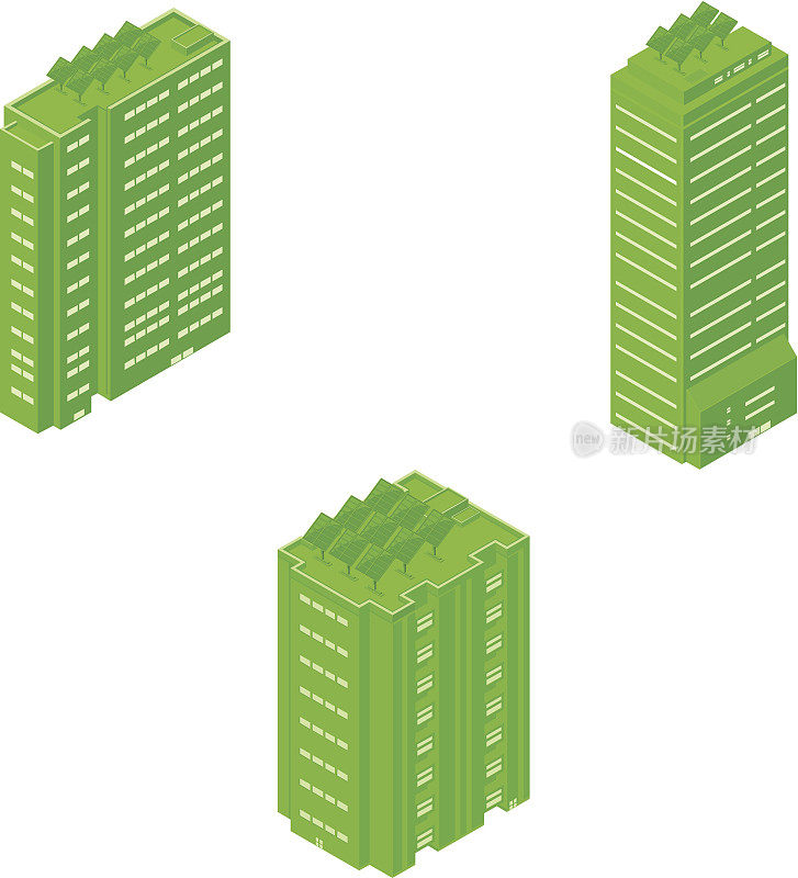等距太阳能办公大楼