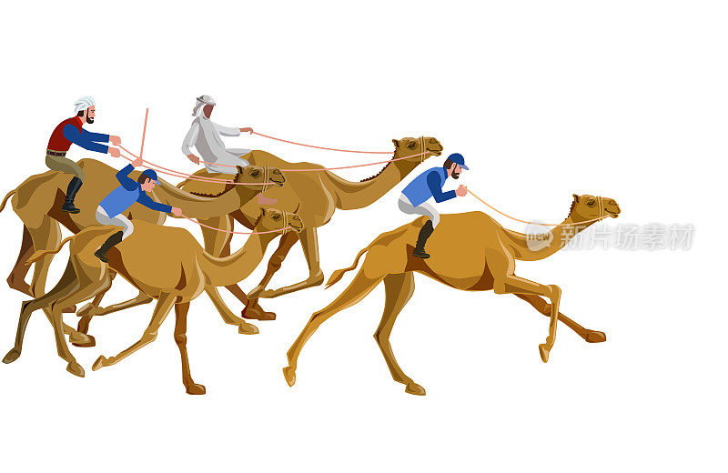 骆驼赛跑向量