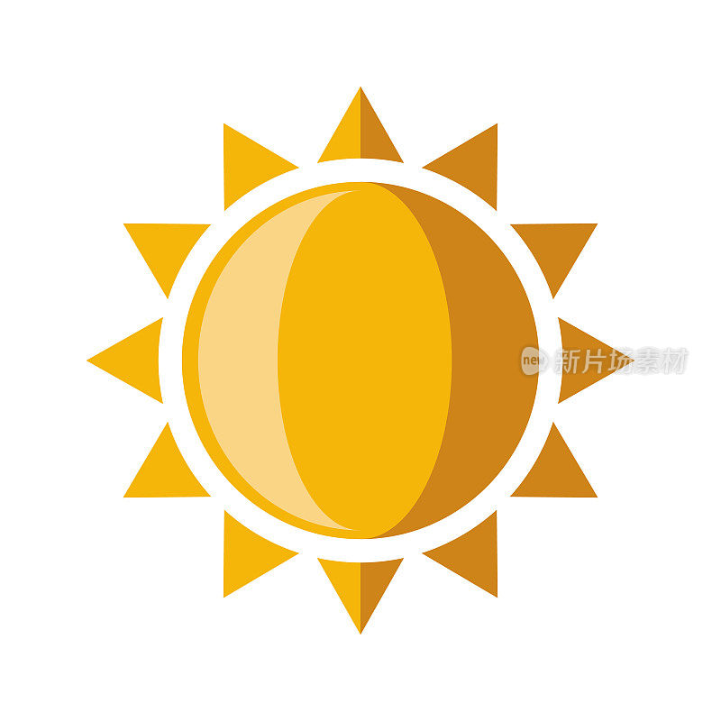 太阳图标上透明的背景