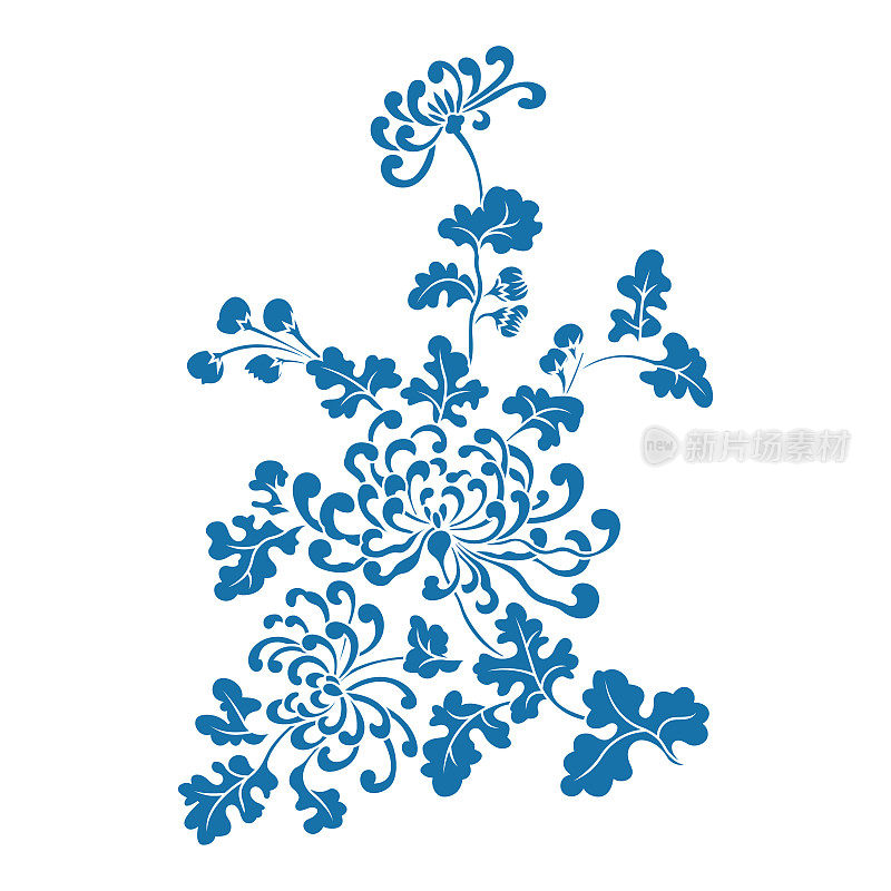 菊花,中国传统花卉图案