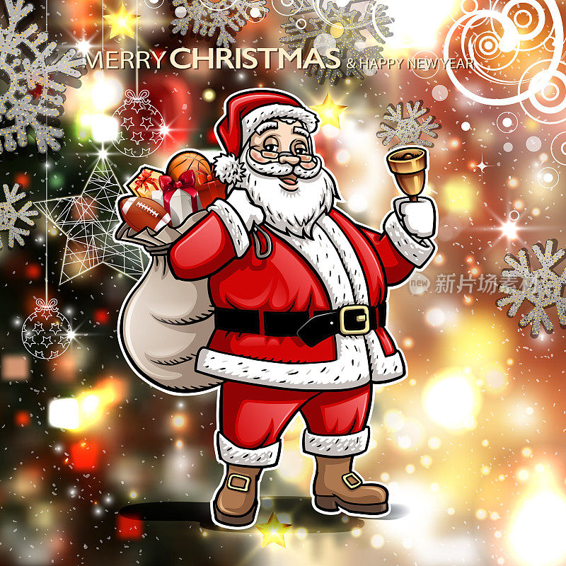 闪亮的圣诞老人