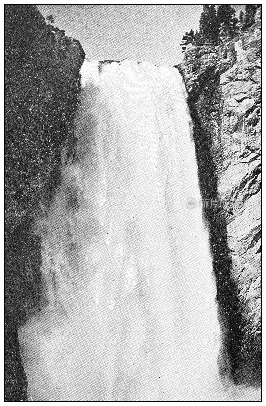 古色古香的黄石旅游照片:黄石河大瀑布
