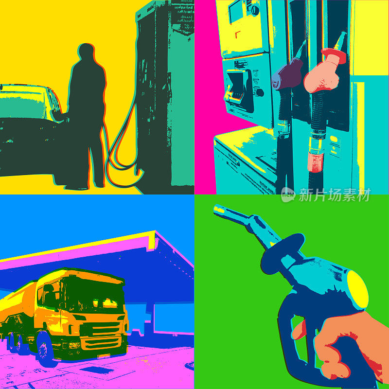 汽油或加油站图标