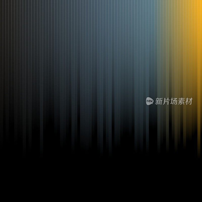 用明亮的多色梯度抽象背景设计的插图黑色背景上的垂直模糊线性线
