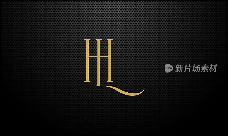 字母HL或LH业务标志模板的任何业务