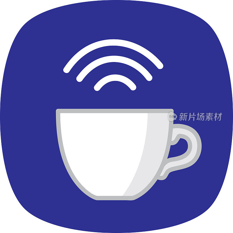 咖啡杯Wifi涂鸦