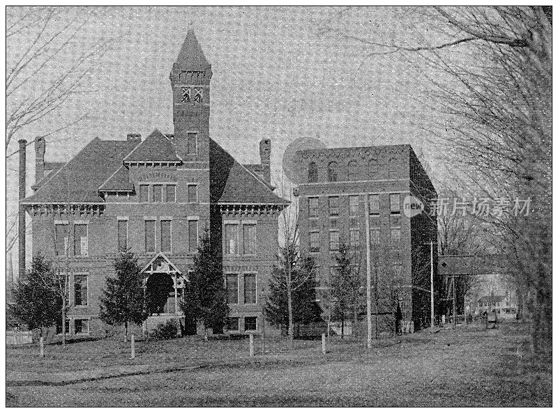 汉普顿县，马萨诸塞州的古董图像:学校
