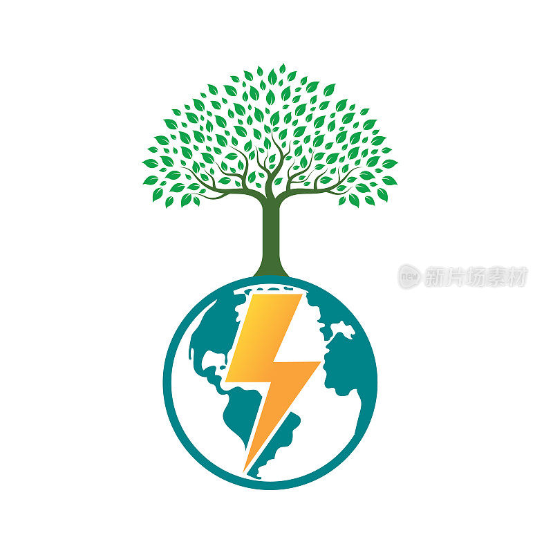 生态能源图标概念