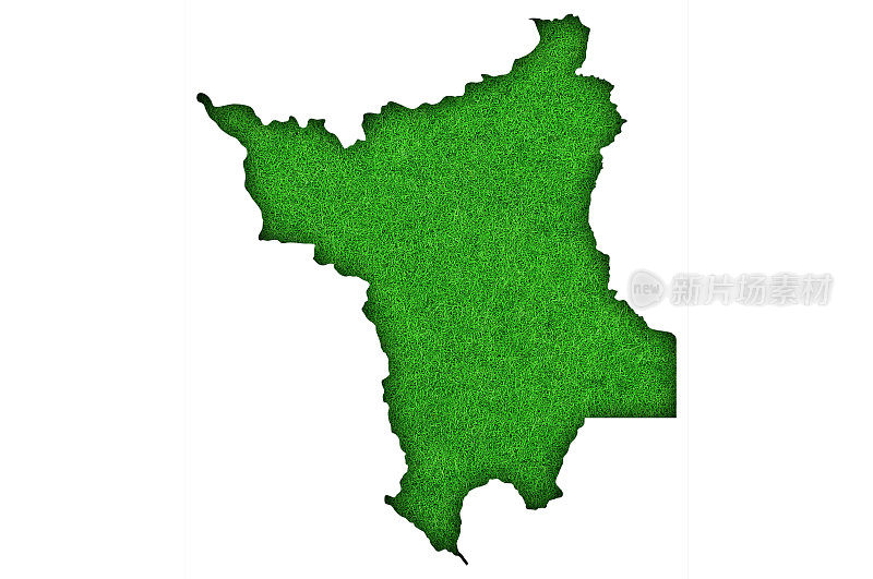 绿毡上的罗赖马地图，