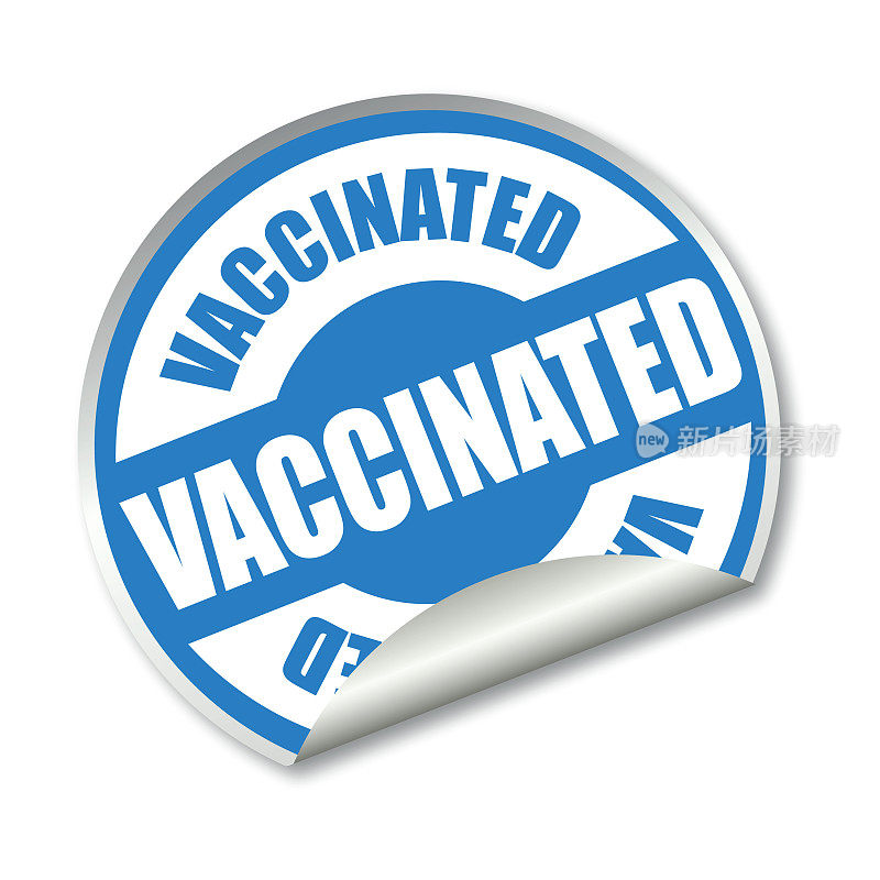 Covid-19疫苗贴纸