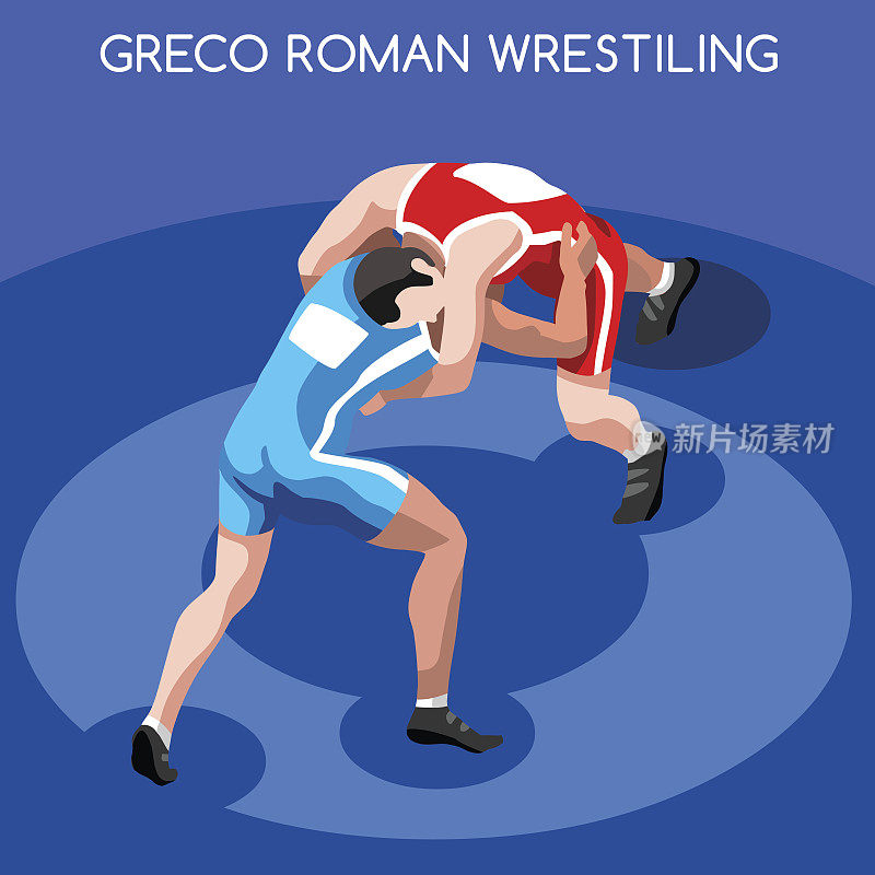 摔跤古典式罗马等长运动员体育锦标赛国际摔跤比赛