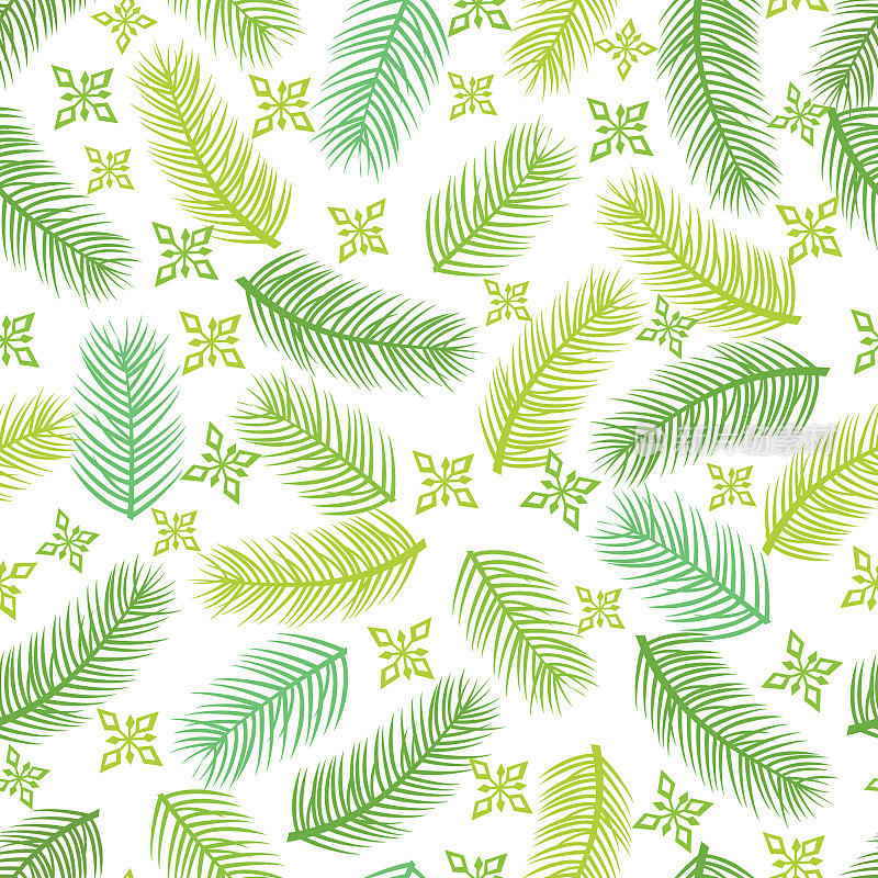 圣诞无缝图案。