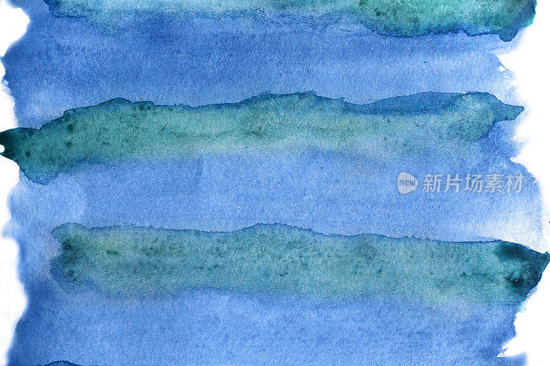 蓝色水彩抽象背景