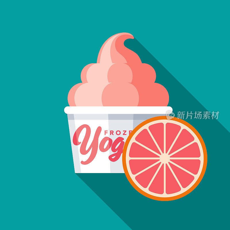 柚子冷冻酸奶风味图标