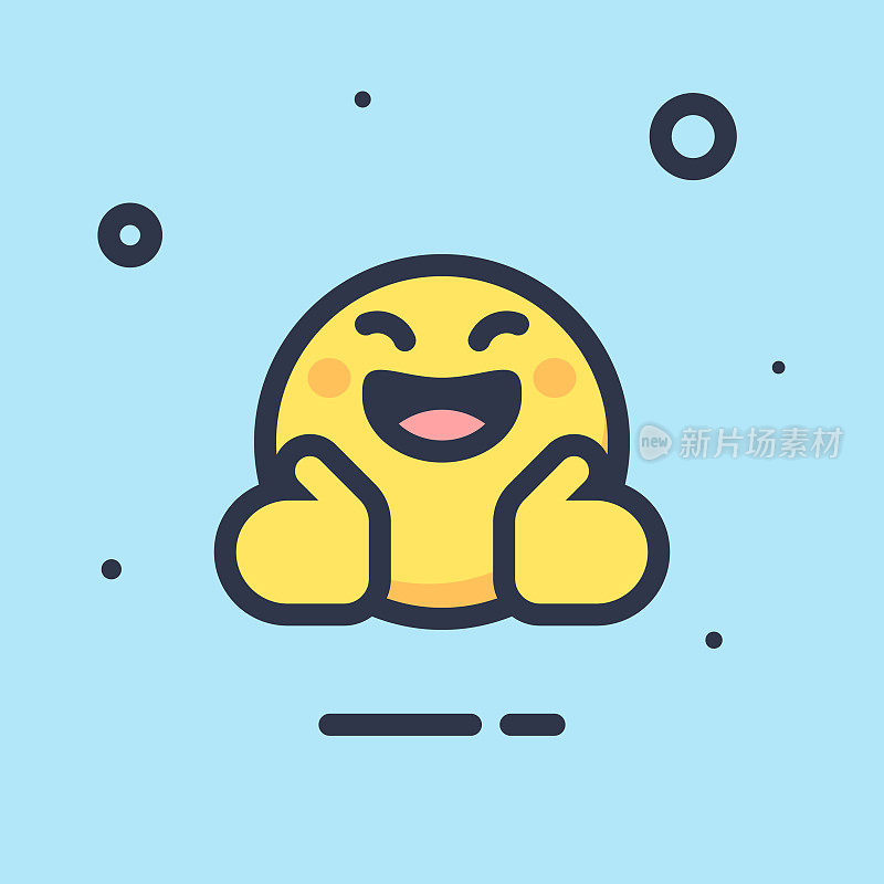 Emoticon平面设计颜色背景