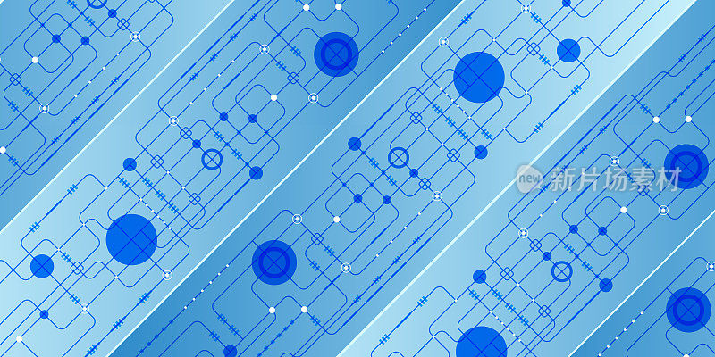 抽象的技术背景。电路板