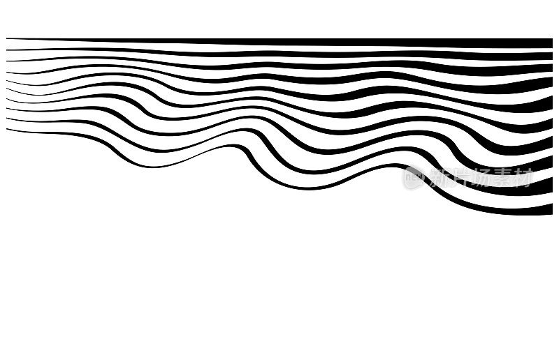 抽象波浪线