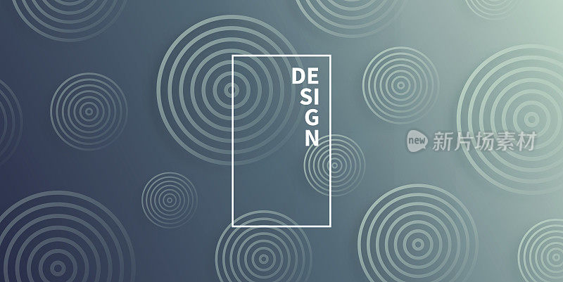 抽象梯度背景与灰色圆圈