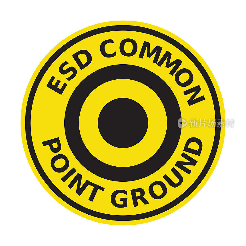ESD公共点接地符号图标