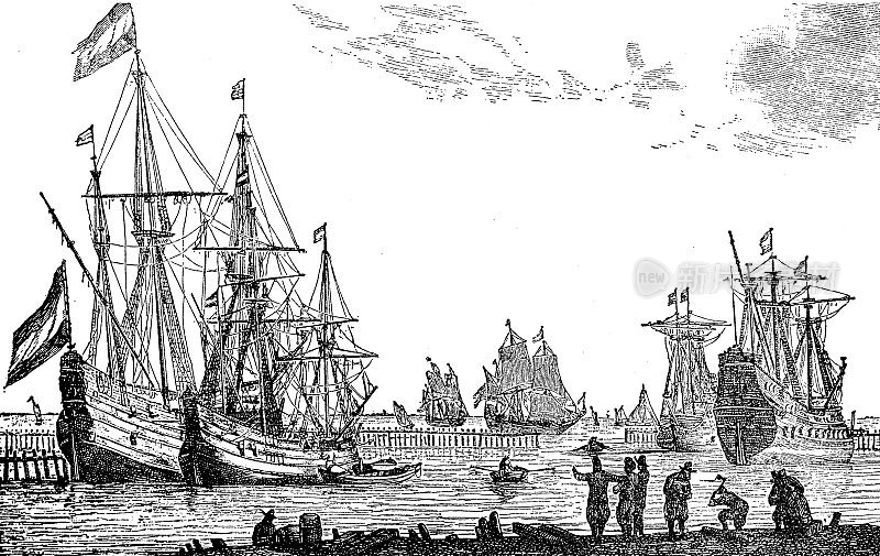 17世纪路易十四时代的法国商船