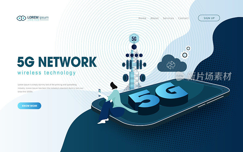 未来的5g移动网络网页设计