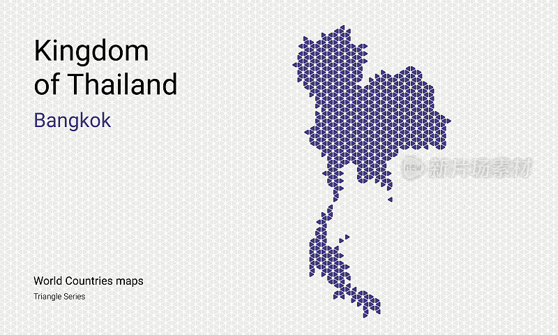 泰国矢量地图。