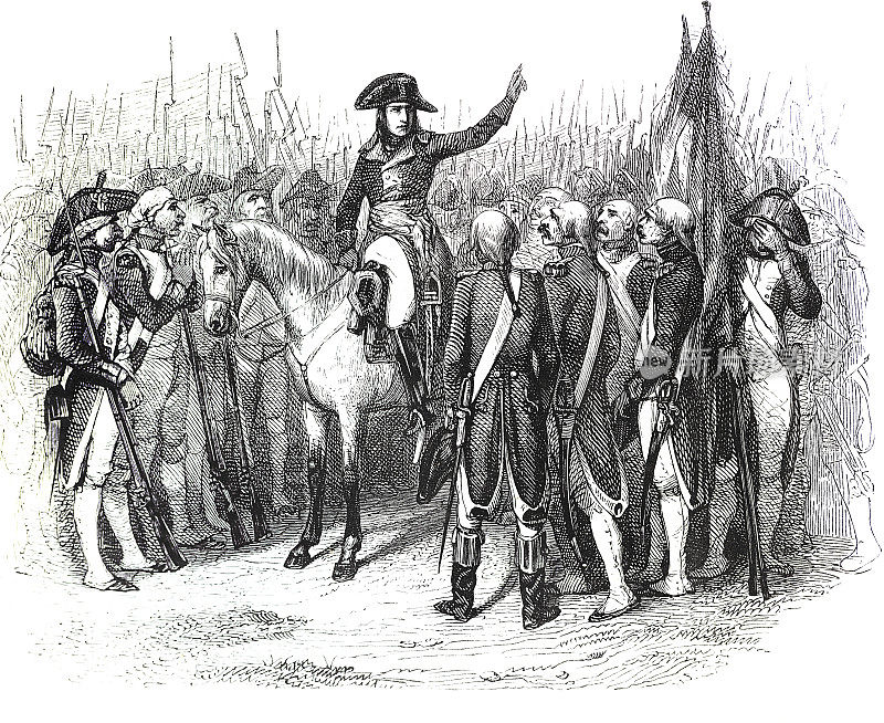 拿破仑・波拿巴对他的士兵讲话，1796年